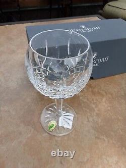 1 Pair Waterford Crystal Lismore Balloon Wine Glass New In Box 12 Oz Capacity