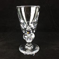 1 Stueben 7877 Wine Crystal Glass Bubble 5 1/4 Clear
