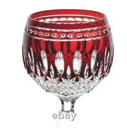 1 Waterford Ruby Red Cut to Clear Crystal Clarendon Wine Hock Goblet New No Box