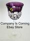 1 Waterford Simply Lilac Cased Cut To Clear Crystal Wine Goblet
