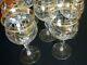10 Antique French Baccarat Crystal Gold Water Goblets Wine Drinking Glasses