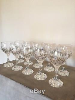 10 French Baccarat Massena Crystal Tall Water/Wine Goblets