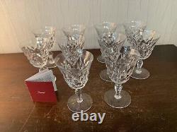 10 Glasses Wine Red Decor Palm Leaves IN Crystal Baccarat (Price per Unit)