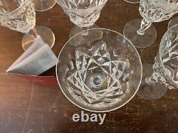 10 Glasses Wine Red Decor Palm Leaves IN Crystal Baccarat (Price per Unit)