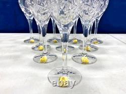 10 Lead Crystal Bleikristall Germany Wine Glasses Goblets