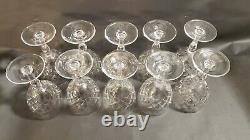 10 Orrefors Karolina Water Wine Goblets Stemware 5 7/8 inch tall