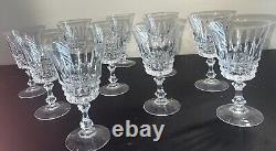 10 Pc W. M. Dalton Cherbourg Wine Sherbet Champagne Glasses French Lead Crystal