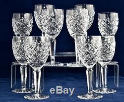 10 Waterford Crystal COMERAGH Claret/Red Wine Glasses 16.6cm (6 5/8) / 150ml