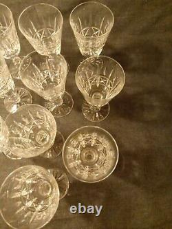 10 Waterford Crystal Kylemore Claret Wine Glasses