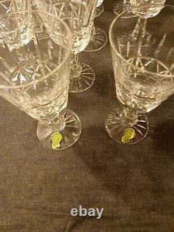 10 Waterford Crystal Kylemore Claret Wine Glasses