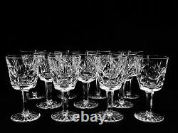 11 Brilliant Waterford Crystal Ashling Port Wine Glasses Made Of Ireland