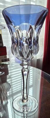11 Lippert Multicolored Cut To Clear Crystal Wine Glasses 8.75