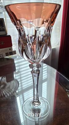 11 Lippert Multicolored Cut To Clear Crystal Wine Glasses 8.75