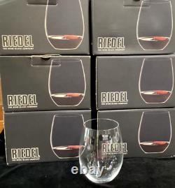 11 Riedel Crystal 5 cabernet/merlot stemless O Wine Tumbler Glasses MINT