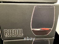 11 Riedel Crystal 5 cabernet/merlot stemless O Wine Tumbler Glasses MINT