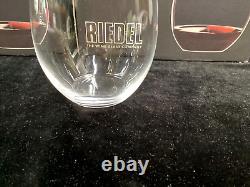 11 Riedel Crystal 5 cabernet/merlot stemless O Wine Tumbler Glasses MINT