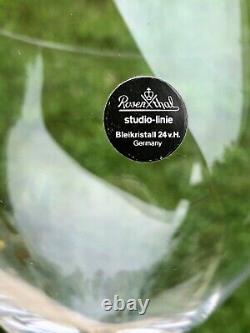 11 Rosenthal MAITRE Crystal Tall Bubble Stem Studio Line White Wine glasses