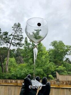 11 Rosenthal MAITRE Crystal Tall Bubble Stem Studio Line White Wine glasses