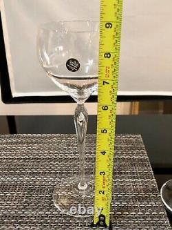 11 Rosenthal MAITRE Crystal Tall Bubble Stem Studio Line White Wine glasses