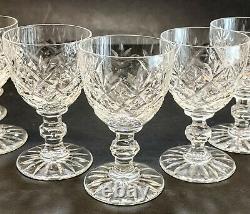 11 Saint St. Louis Cut Crystal Glass Claret Wine Goblets in Versailles