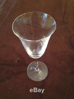 11 Vera Wang Wine Crystal Glasses Stemware Wedgwood Mint 8 1/2 Tall