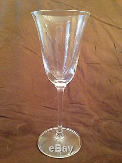 11 Vera Wang Wine Crystal Glasses Stemware Wedgwood Mint 8 1/2 Tall