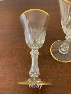 11 White Wine Glasses Model Lozère Cut Crystal Saint Louis (Price Per Unit)