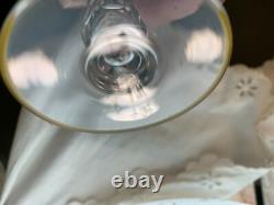 11 White Wine Glasses Model Lozère Cut Crystal Saint Louis (Price Per Unit)