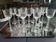 (11) Wine Goblets Glasses 6 Elegant crystal Rock Sharpe floral swag dots arch