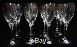 12 Gorham Andante Handcrafted Crystal Wine Glasses Yugoslavia Beautiful