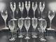 12 Mikasa Arctic Lights Wine Glasses Set Elegant Crystal Clear Cut Stemware Lot