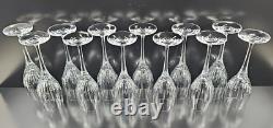 12 Mikasa Arctic Lights Wine Glasses Set Elegant Crystal Clear Cut Stemware Lot