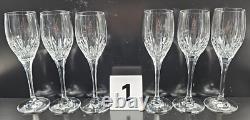 12 Mikasa Arctic Lights Wine Glasses Set Elegant Crystal Clear Cut Stemware Lot