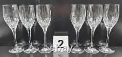 12 Mikasa Arctic Lights Wine Glasses Set Elegant Crystal Clear Cut Stemware Lot