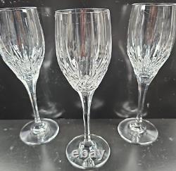 12 Mikasa Arctic Lights Wine Glasses Set Elegant Crystal Clear Cut Stemware Lot