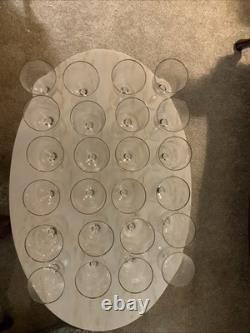 12 Noritake Paris Crystal Wine Glasses And 12 Noritake Paris Water Goblets Set
