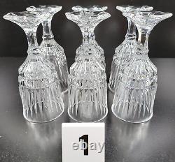 12 Pc Fostoria Heritage Clear Wine Glasses Water Goblets Set Vintage Crystal Lot