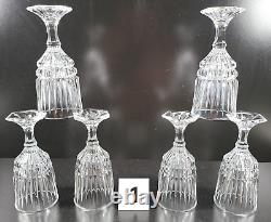 12 Pc Fostoria Heritage Clear Wine Glasses Water Goblets Set Vintage Crystal Lot