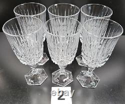 12 Pc Fostoria Heritage Clear Wine Glasses Water Goblets Set Vintage Crystal Lot