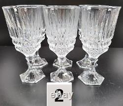 12 Pc Fostoria Heritage Clear Wine Glasses Water Goblets Set Vintage Crystal Lot