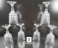 12 Pc Fostoria Heritage Clear Wine Glasses Water Goblets Set Vintage Crystal Lot