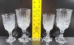 12 Pc Fostoria Heritage Clear Wine Glasses Water Goblets Set Vintage Crystal Lot