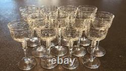 12 Pieces ROCK SHARPE Wine Goblets / Cordials 5.5 4 ounces Great Condition