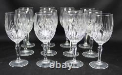 12 Princess House ROYAL HIGHLIGHTS Wine Glasses Vintage 6 7/8 X 2.5 EXCELLENT