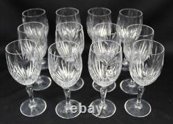 12 Princess House ROYAL HIGHLIGHTS Wine Glasses Vintage 6 7/8 X 2.5 EXCELLENT