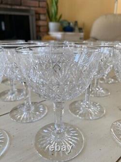 (12) Thomas Webb Crystal Small Wine or Cocktail Glass Set Wellington