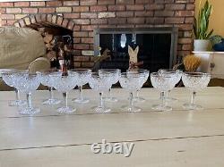 (12) Thomas Webb Crystal Small Wine or Cocktail Glass Set Wellington