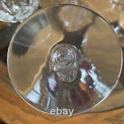 12 Vintage Stuart Regent Cut Crystal Claret Wine Glasses England 6-3/8 x3-1/4