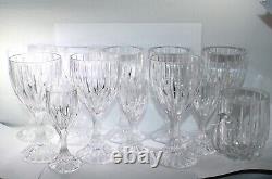 12 pieces Elegant Crystal Wine Glasses & Mug Vintage Massena Style