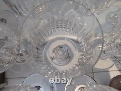 12 verres à vin 11,5cl cristal Baccarat Nancy crystal wine glasses r83